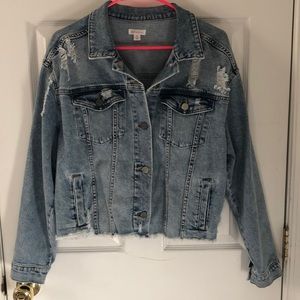 Xhilaration Cropped Jean Jacket